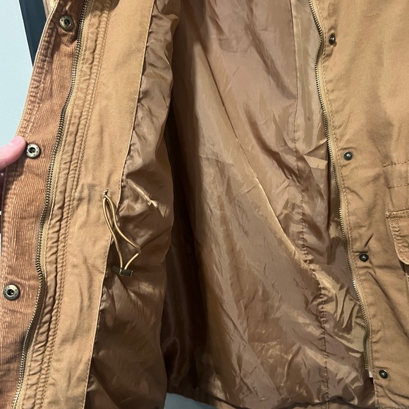 Universal thread women’s XL brown canvas and corduroy chore coat/ utility jacket - Picture 7 of 9